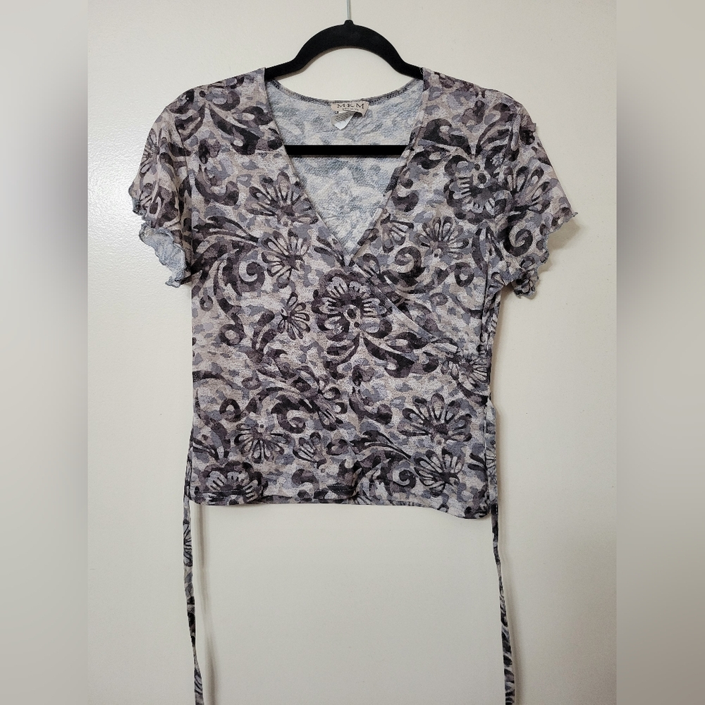 Y2K Babydoll M.K.M. Designs Wrap Top